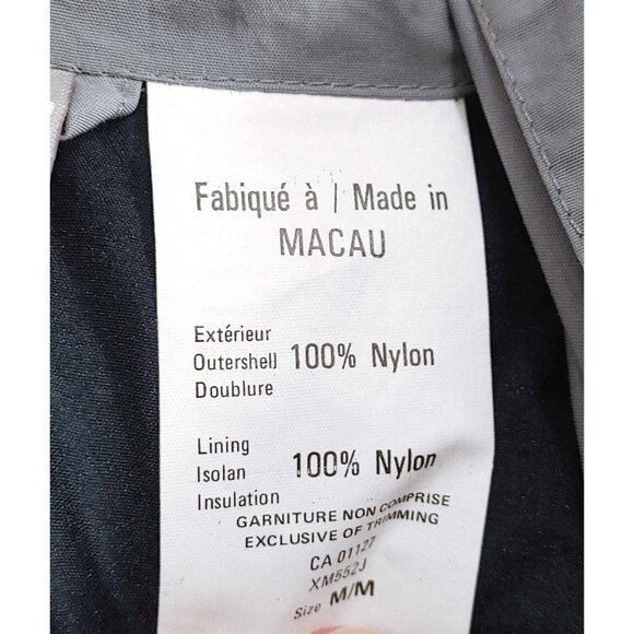 Vintage Ocean Pacific Jacket Men Medium Black Gray Windbreaker Nylon 90s - Picture 2 of 7